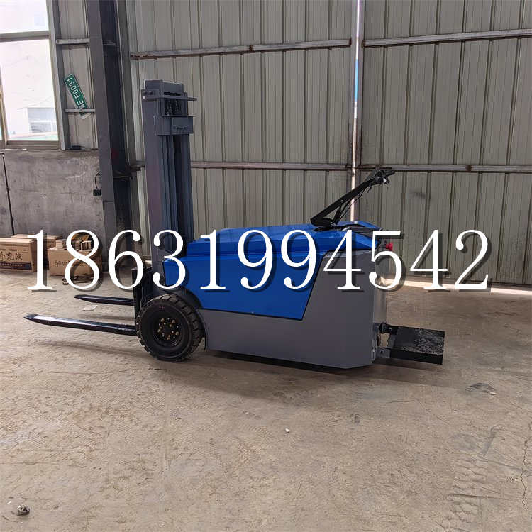 太和区全电动叉车插腿式堆高车液压装卸车1.5吨升高小型站驾式铲车